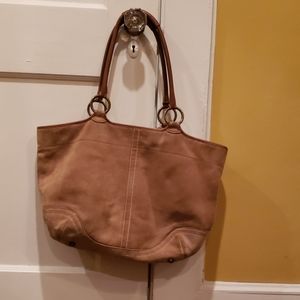 Coach vintage suede bag